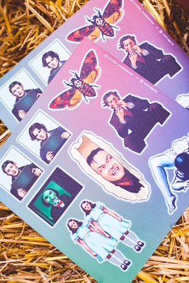 Авторский стикерпак Stickerpachechnaya x Amfybrahy. Horror