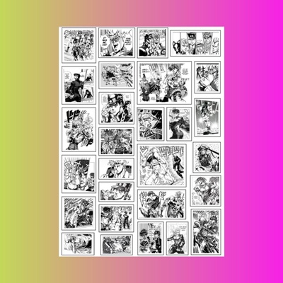 Стикерпак Джо Джо, манга, А4