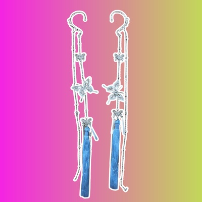 Кафф "Кисточка", пара, голубой