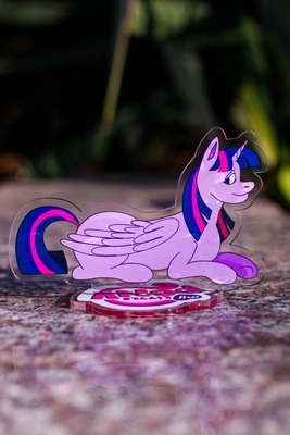 Акриловая авторская фигурка маленькая Stickerpachechnaya x vegaslover "My little pony: Твайлайт"