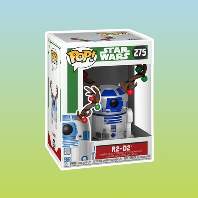 Фигурка Funko POP! Bobble Star Wars Holiday R2-D2 w/Antlers (275)