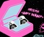 Комплект пусетов "Дарт Вейдер: Star wars" Stickerpachechnaya x Spirit.h.om.e