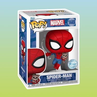 Фигурка Funko POP! Bobble Marvel Spider-Man with Sandwich the Dog (Exc) (1449)