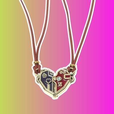 Парный кулон "Кейтлин и Вай: Аркейн"