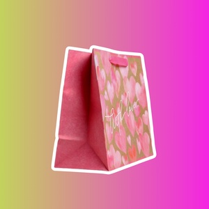 Пакет крафтовый горизонтальный «With love»