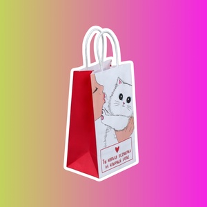 Пакет подарочный крафтовый «Мягкая моя»