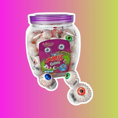 Мармелад с жидким центром в форме глаз Fun Eye Balls ассорти вкусов, 18 гр