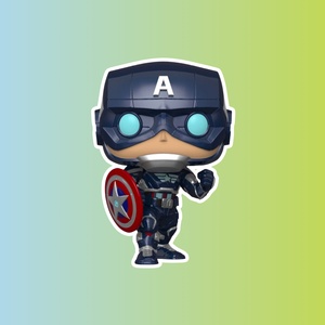 Фигурка Funko POP! Bobble: Marvel: Avengers Game: Captain America (627)