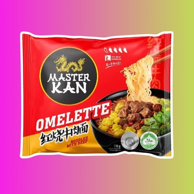 Лапша б/п Master Kan с омлетом и говядиной, 110 г