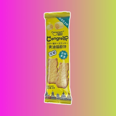 Печенье "Butter Cat Biscuit" с сливочно-сырным вкусом 20гр