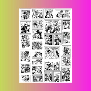 Стикерпак Джо Джо, манга, А4