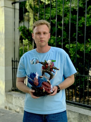 Фигурка "Джирайя: Наруто" на жабе, 39 см