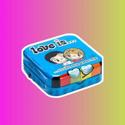 Освежающие конфеты Love is в форме сердца со вкусом мяты, 20 г