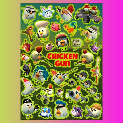 Стикерпак Чикен Ген, А4