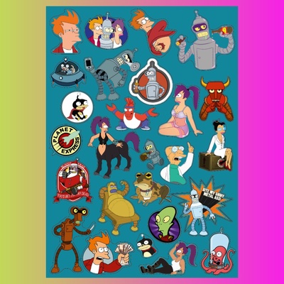 Стикерпак Футурама, А4