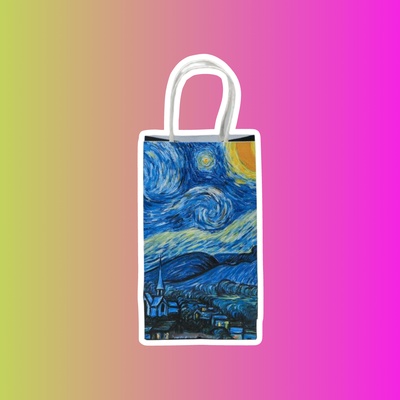 Пакет подарочный крафтовый «Ван Гог»