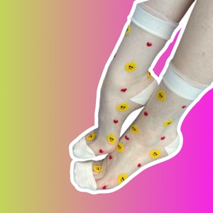 Носки прозрачные "Уточки"