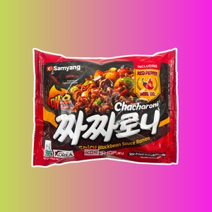 Лапша быстрого приготовления с острым соусом чаджан Spicy Jjajang Ramen 140г