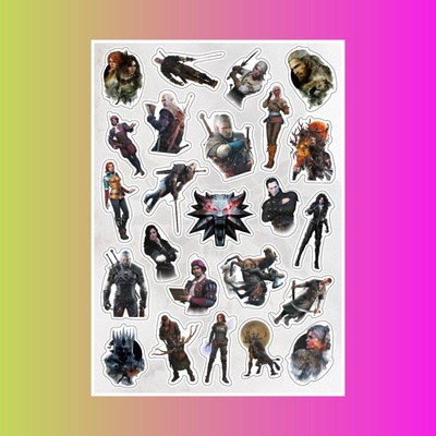 Стикерпак Ведьмак, А4