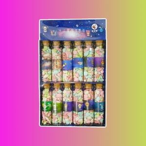 Драже-камушки в стеклянной бутылочке "Знаки зодиака" (Guangdong Tianfeng) с ванильным вкусом 14 гр