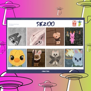 Авторский стикерпак из коллаборации Stickerpachechnaya x mugtoku. SKZOO