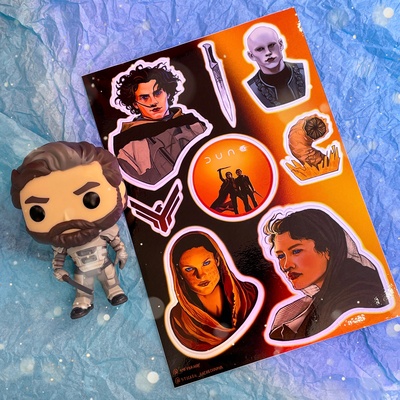 Авторский стикерпак Stickerpachechnaya x Amfybrahy. DUNE: Part Two