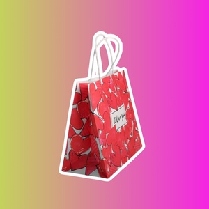 Пакет крафтовый I love you