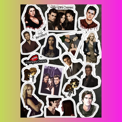 Стикерпак Дневники Вампира, А4
