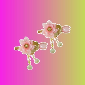 Парные заколки "Лотос"