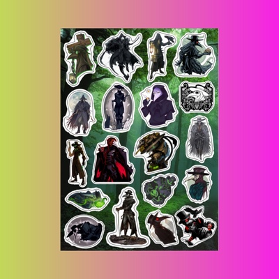 Стикерпак Чумной Доктор, А4