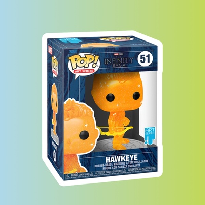 Фигурка Funko POP! Art Series Bobble Marvel Infinity Saga Hawkeye Orange w/Case (51)