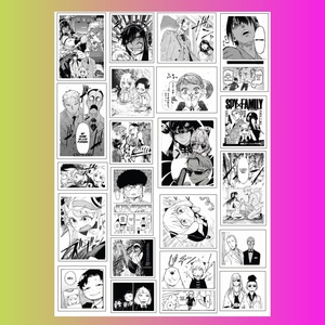 Стикерпак: Семья шпиона, манга, А4