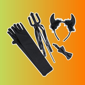 Карнавальный набор «Чертовски прекрасна», черный