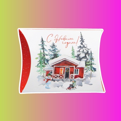 Коробка сборная фигурная «С новым годом»