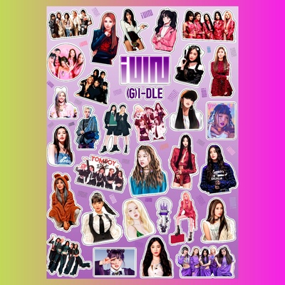 Стикерпак (G)I-DLE, А4