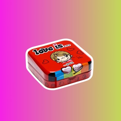 Освежающие конфеты Love is в форме сердца со вкусом клубники, 20 г