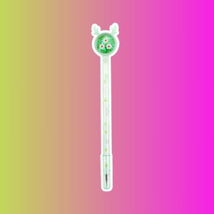 Ручка "Олень с ромашками" с блёстками