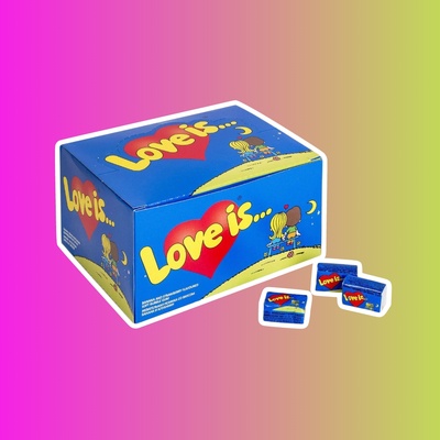 Жевательная резинка Love Is Банан-клубника, 4,2 г