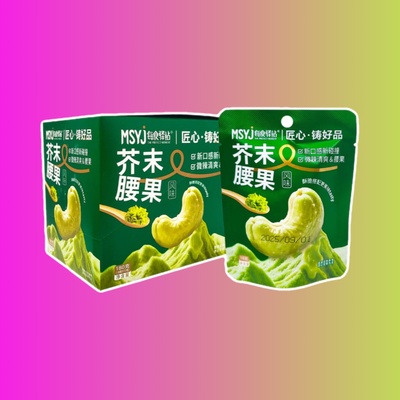Снеки с орешком "MSYJ" (Dalian Tianyou Food Co) со вкусом васаби 18гр